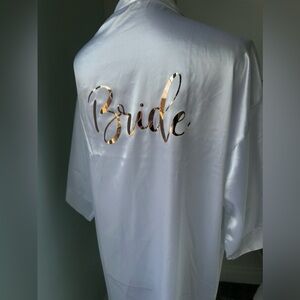 White Satin 'Bride' Robe